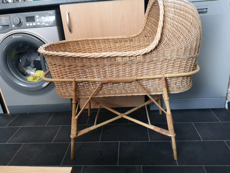 vintage bamboo crib